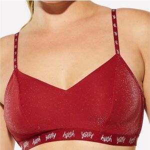 Fabletics/yitty bralette, spotlight shaping bralette, color shimmer brown,size M